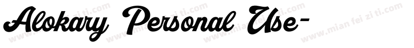 Alokary Personal Use字体转换
